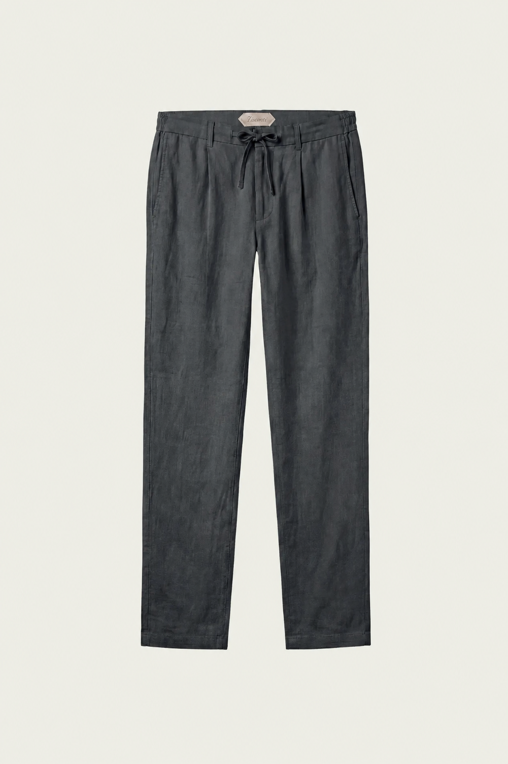 Visconti Linen Trousers - Nero