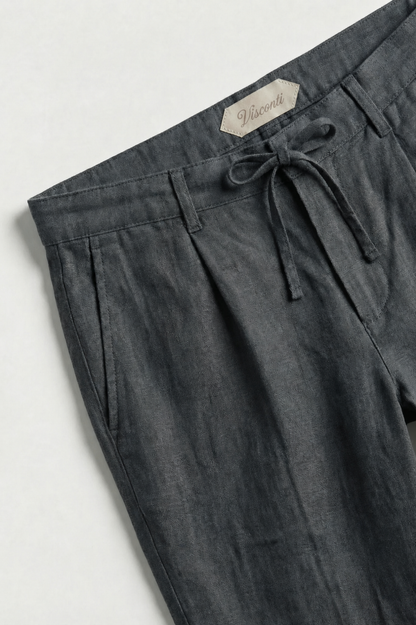 Visconti Linen Trousers - Verde