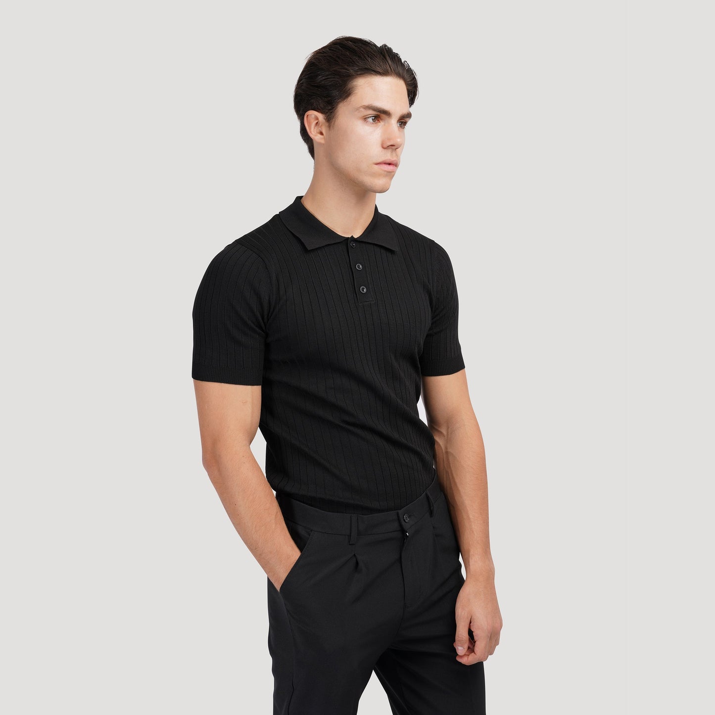 Visconti Knitted Polo Shirt - Marrone