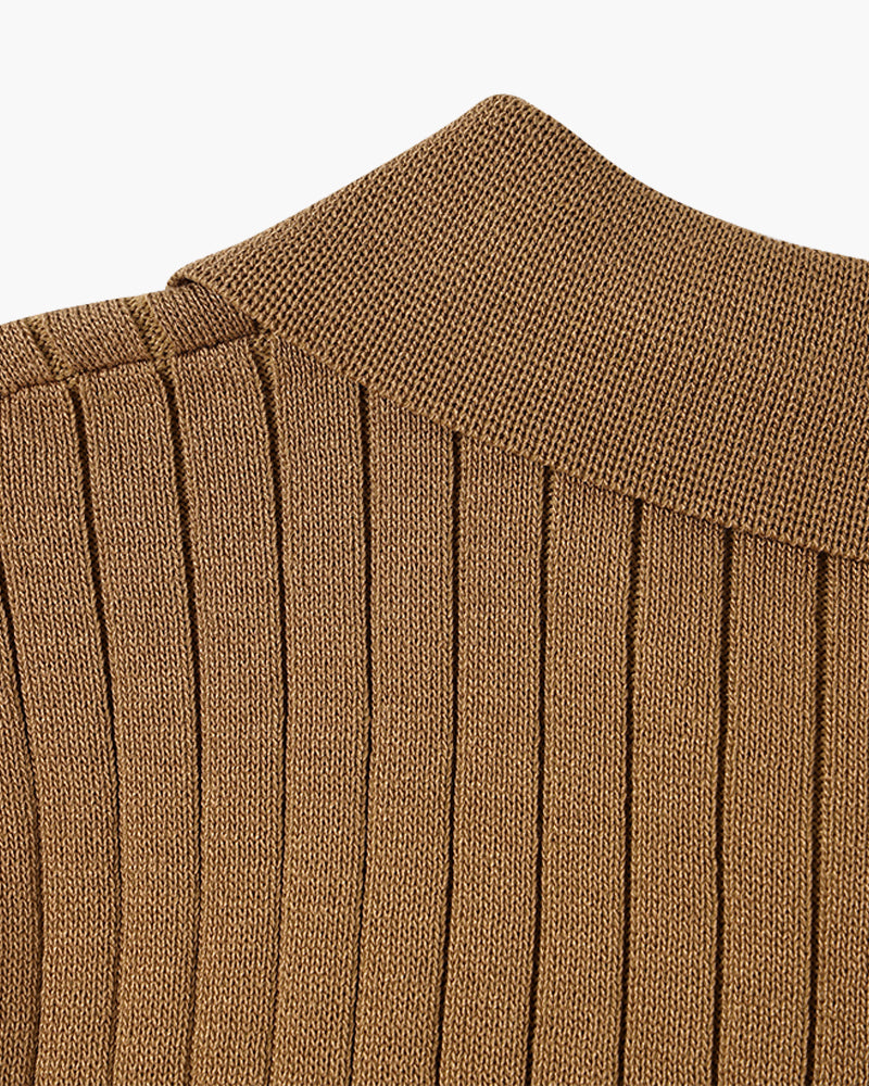 Visconti Knitted Polo Shirt - Verde