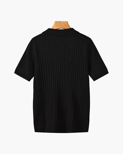 Visconti Knitted Polo Shirt - Verde