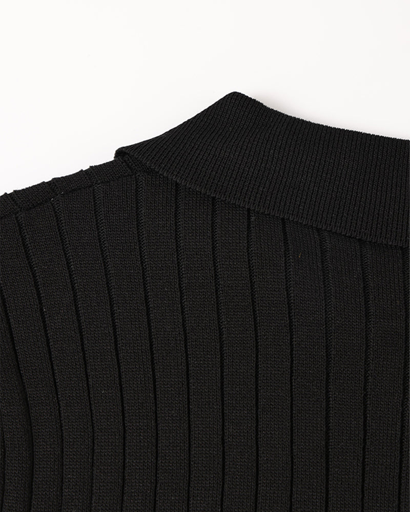 Visconti Knitted Polo Shirt - Verde