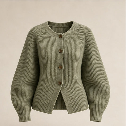 Linden Ribbed Cashmere Cardigan